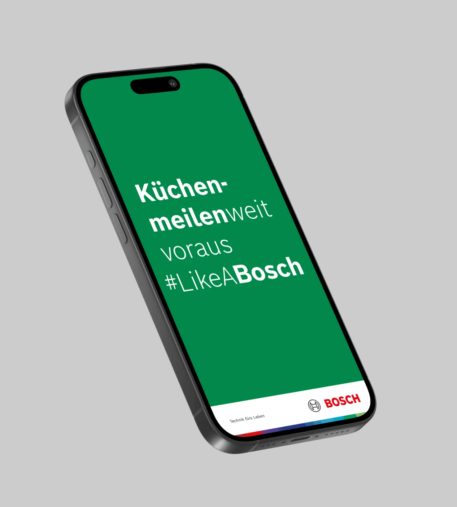 Bosch Küchenmeile 24 Claim-Motiv der Kampagne