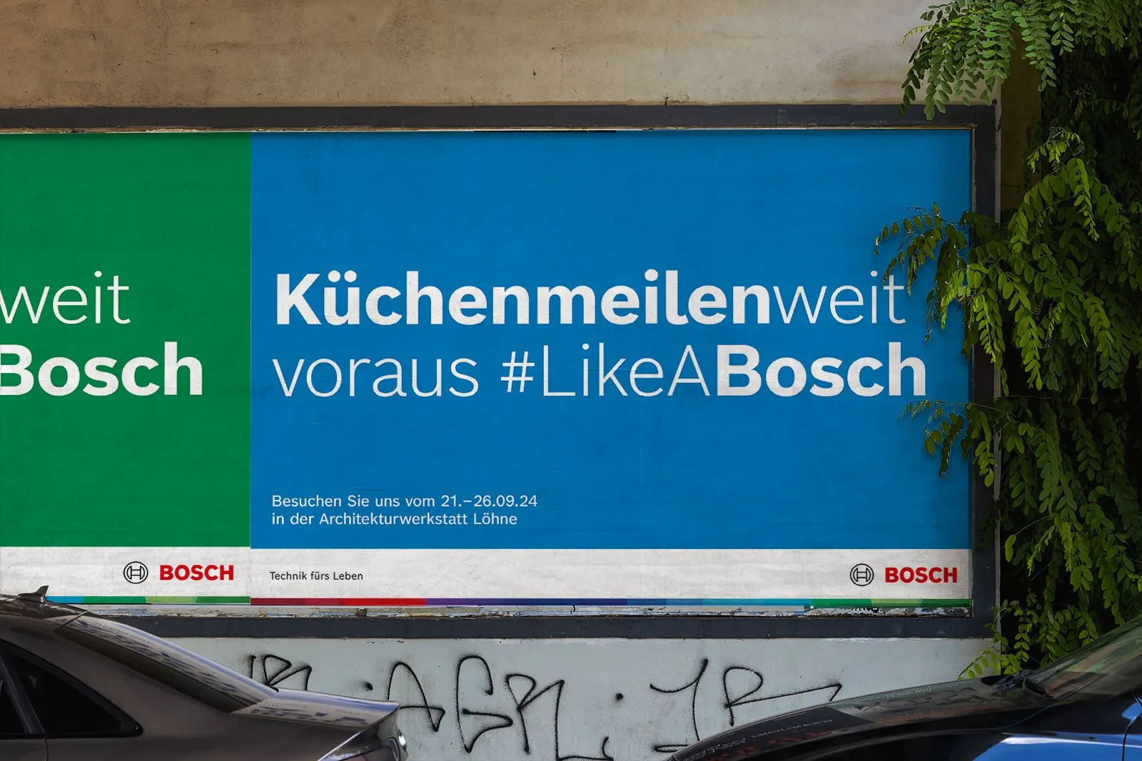 Bosch KM24 Plakatierung im Stadtraum